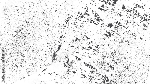 Grunge black and white background abstract cracks chips texture. Dirty monochrome worn surface texture with grain noise effect. 
