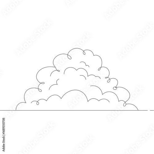 Line Drawing of a Bush