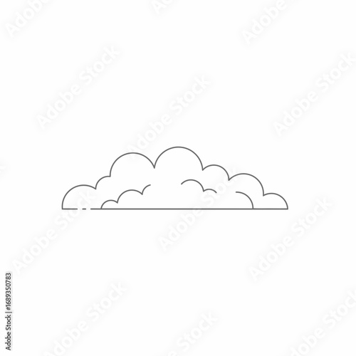 Line Drawing of a Cloud Formation