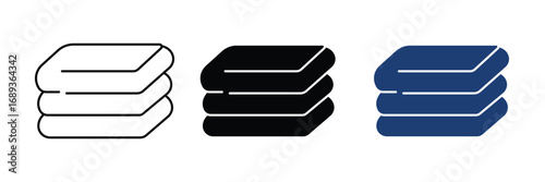 rolled towel icon vector illustraiton isolated on white background