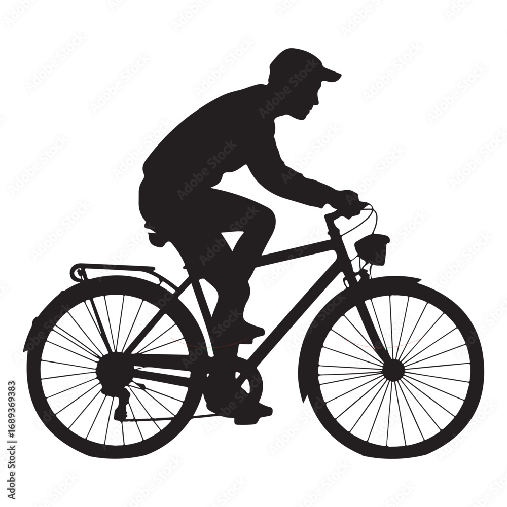 Obraz premium Silhouette of a Bicycle