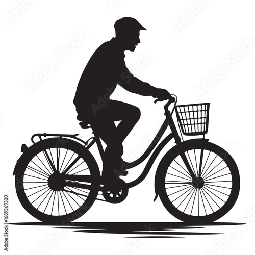 Silhouette of a Bicycle