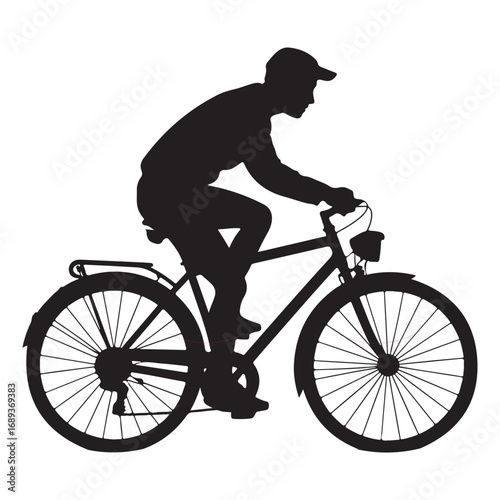 Silhouette of a Bicycle