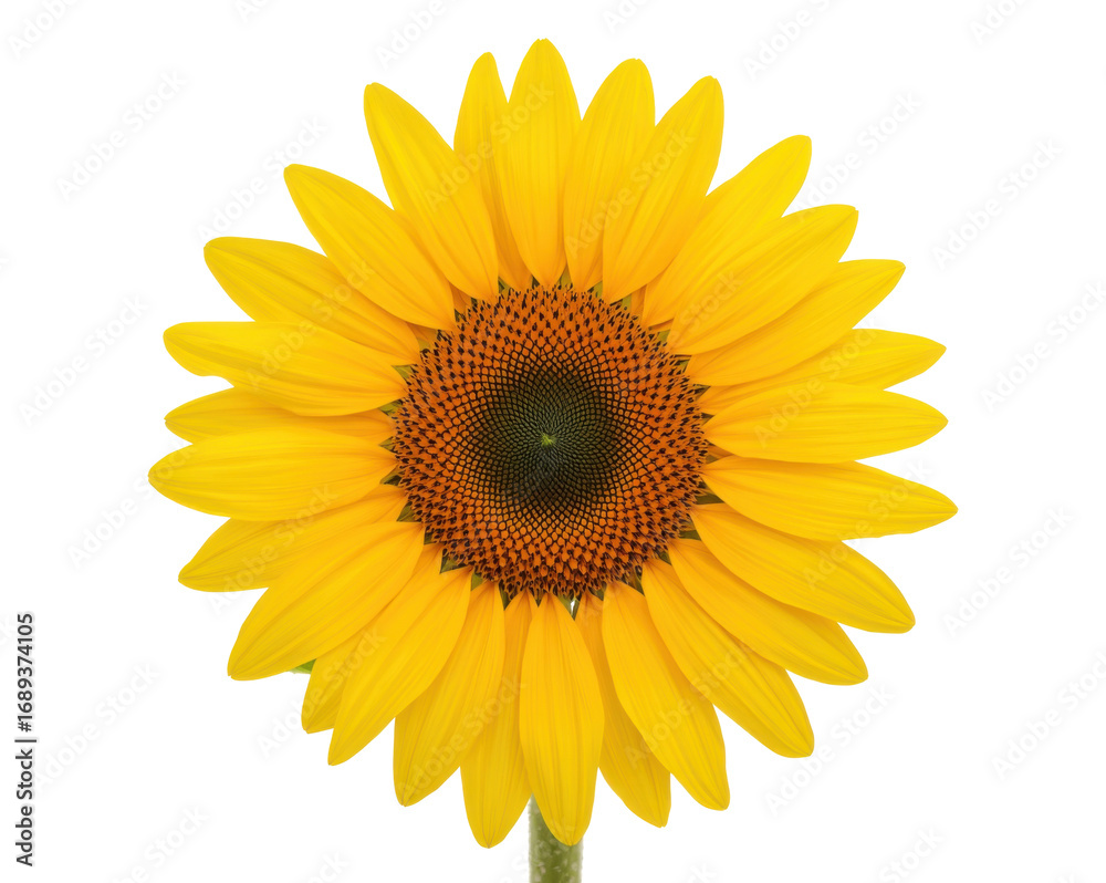 Fototapeta premium Radiant sunflower bloom, A vibrant close-up showcasing the intricate details of nature's beauty