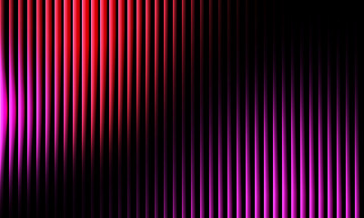 Dynamic vertical lines with gradient red and purple lighting create a modern, abstract background perfect for technology or music themes