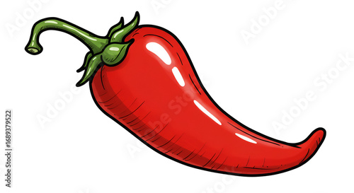A vibrant red chili pepper promising a fiery kick to your favorite dish ready to spice up your cooking in bold