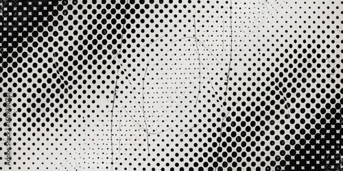 Splashes and dotted paint distressed halftone vector background with Old grunge black texture design.	