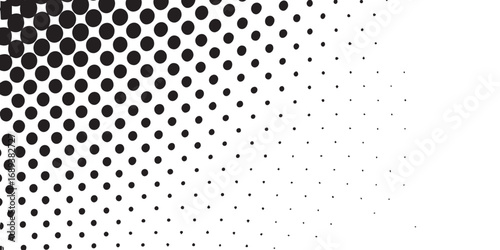 Splashes and dotted paint distressed halftone vector background with Old grunge black texture design.	