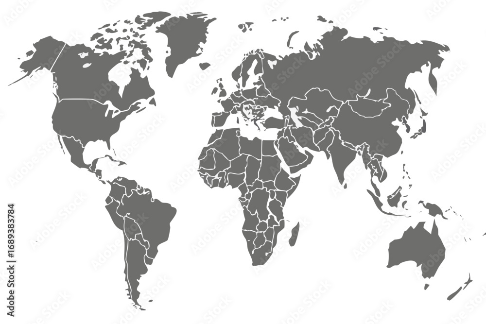 Fototapeta premium world map vector illustration