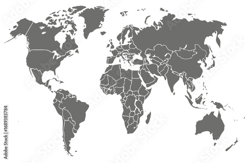 world map vector illustration