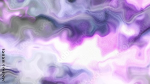 Abstract Purple and Gray Swirling Motion Background Loop Seamless Animation Fluid Liquid Paint
