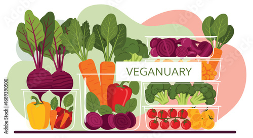 Bright, fresh vegetables organized for healthy eating and meal prep inspiration