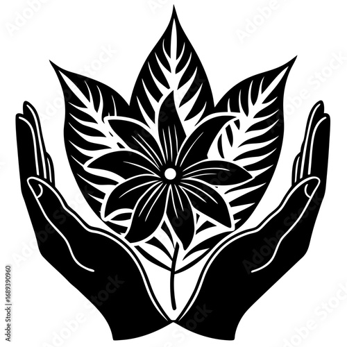 Hands that nurture blossoms