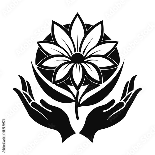 Hands that nurture blossoms