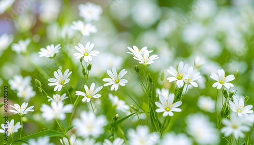Delicate white flowers in a field (1)