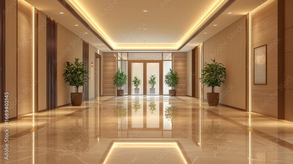 Fototapeta premium Hotel lobby interior design