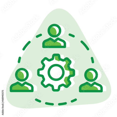 Attitude and Behaviours Vector Illustration Icon Design for Organizational Workplace Culture