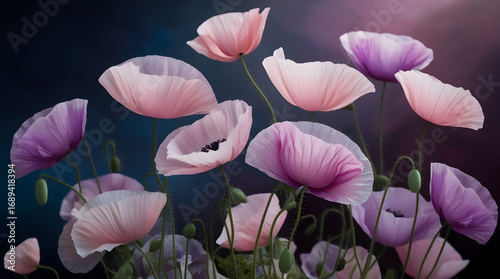 pink tulips in the garden