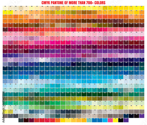 Color Swatch Book Template Chart. Color Palette Book. Fabric Color pantone. CMYK Color pantone. Color Chart 1.eps