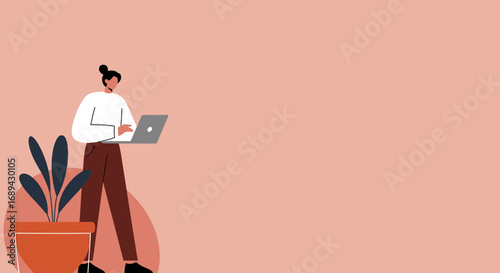 Person working on a laptop, embodying remote work, online learning, and digital productivity. Ideal for business, technology, and lifestyle concepts.