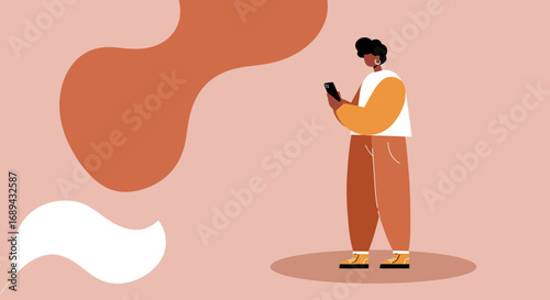 Modern person checking their smartphone, representing digital communication, social media, and technology integration into daily lifestyle.