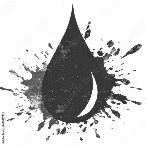 Water drop graphic design element