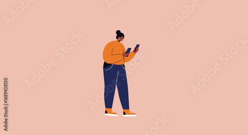 Person simultaneously using two smartphones, depicting digital multitasking, connectivity, and modern communication. Ideal for technology, lifestyle, and business concepts.