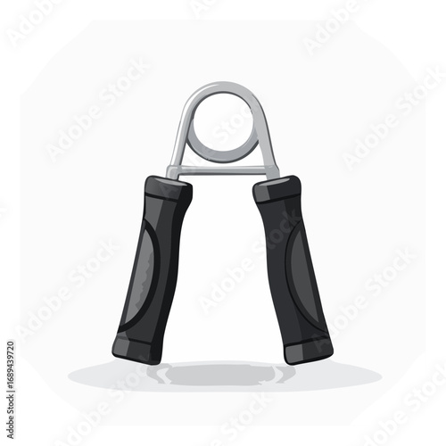 Hand gripper tool for exercise training equipment to build muscle grip strength and improve hand fitness. Equipment for strength training and forearm workout.