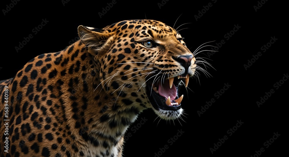 Obraz premium Night's Fury: Leopard's Roar