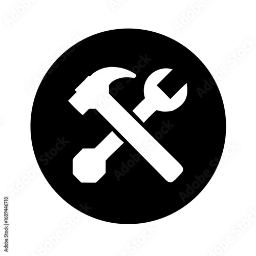 hammer and wrench icon