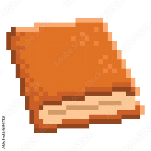 retro pixel art book vector illustration