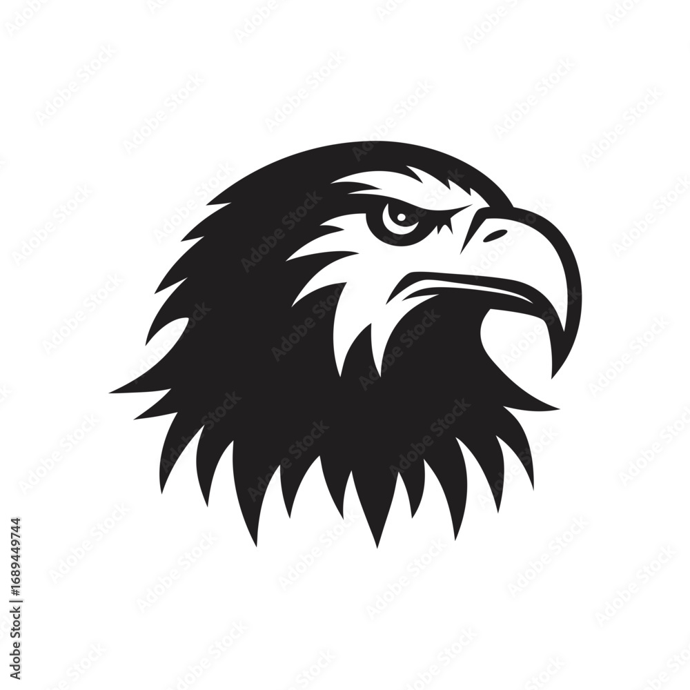 Obraz premium adler kopf logo vector art