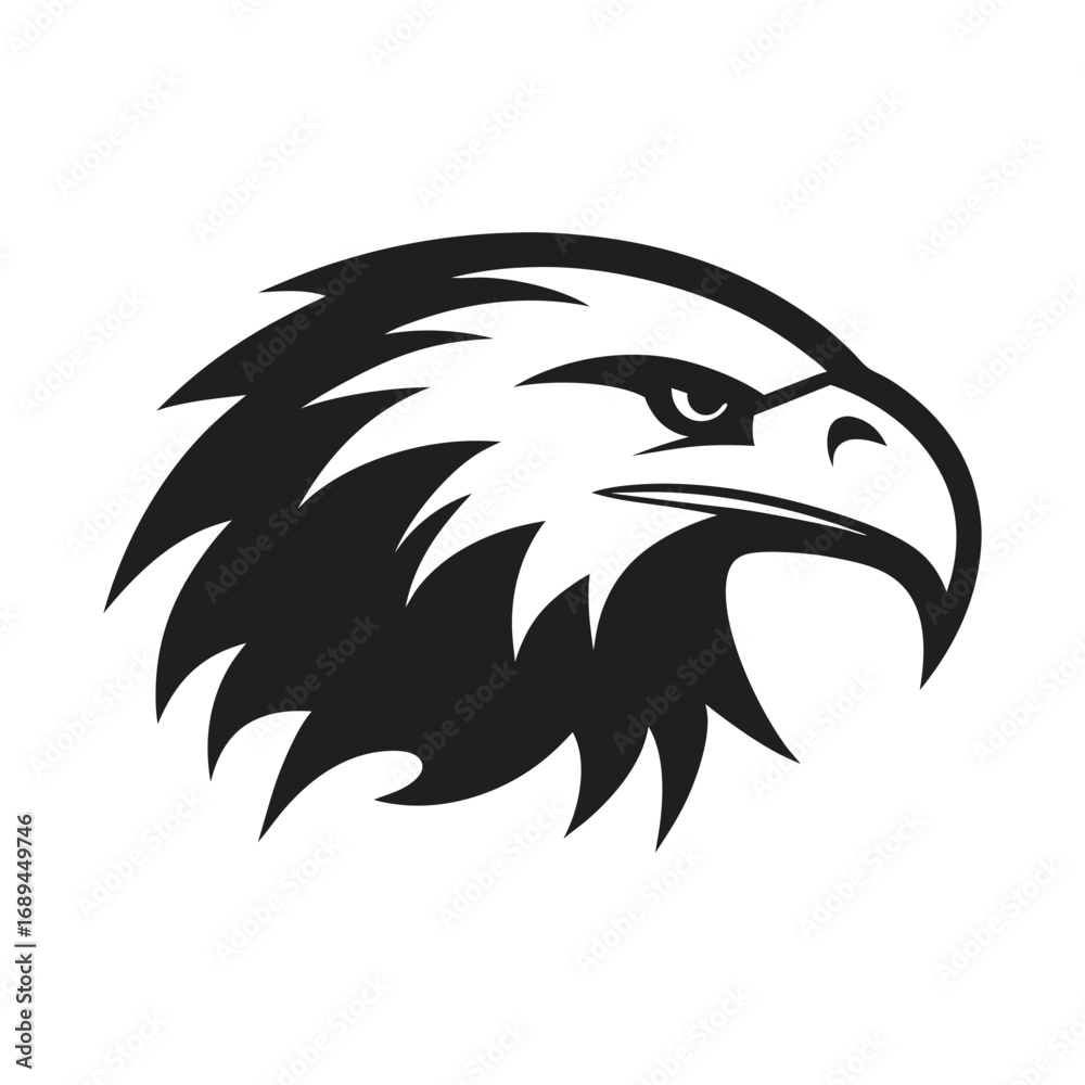 Obraz premium adler kopf logo vector art