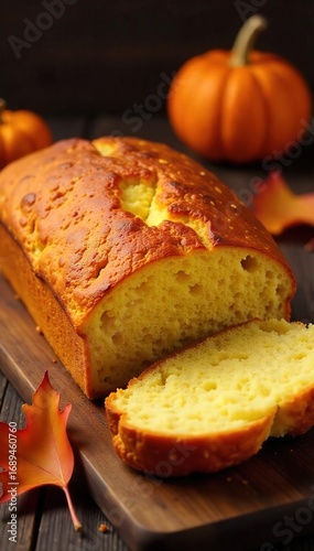 Golden-brown crusty Thanksgiving bread, perfectly baked and overflowing with autumnal goodness A rustic, heartwarming centerpiece for your holiday table , oven, harvest, bread