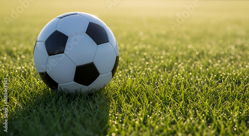 Bola Sepak di Lapangan Hijau, Soccer Ball on Green Field