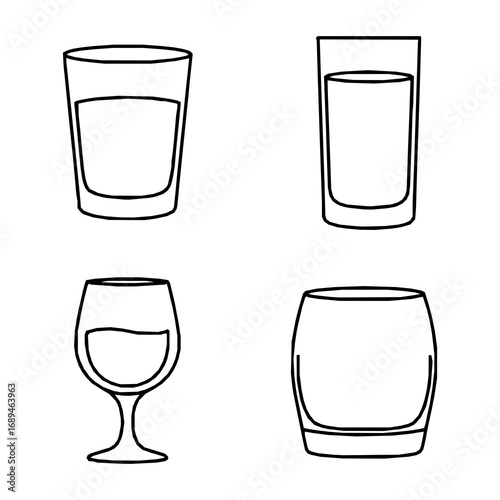 Glasses & Drinks Vector