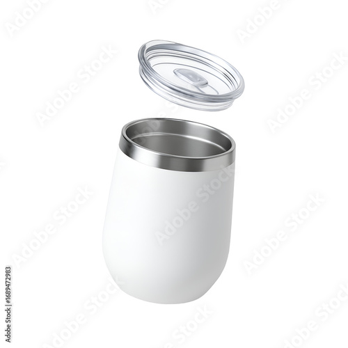 Glossy tumbler mug mockup