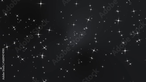 Twinkling stars animation white shining star light glowing, Stars effect