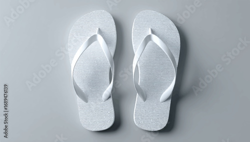 pair of ballet shoes on white background