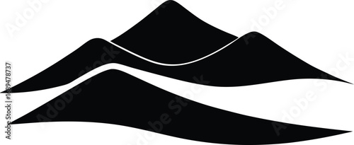 Abstract black textured background overlay element for creative design projects transparent background