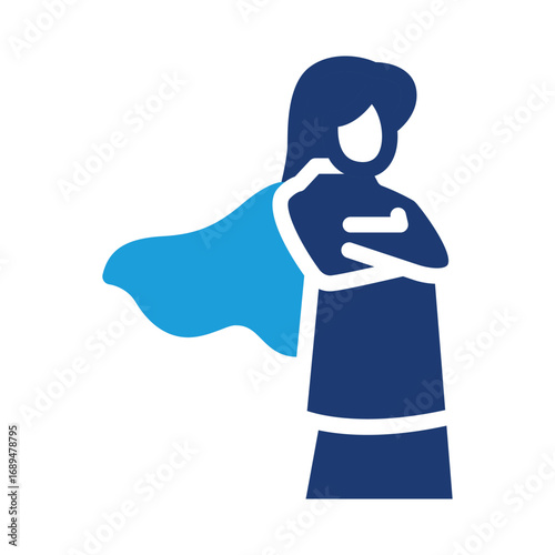 proud hero colored icon vector design good for web or mobile app