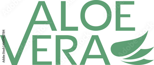 Design of aloe vera modern symbol
