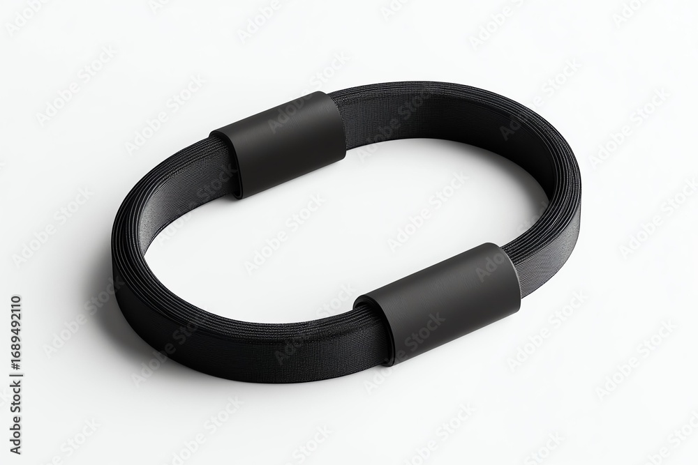Fototapeta premium A mockup of a branded cable management sleeve on a white background
