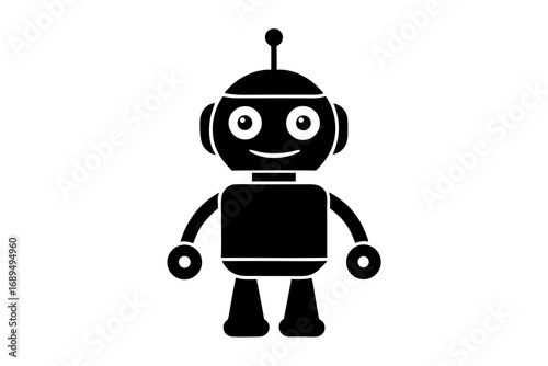 Robot Icon – Symbol of Technology, AI, and Future Innovation