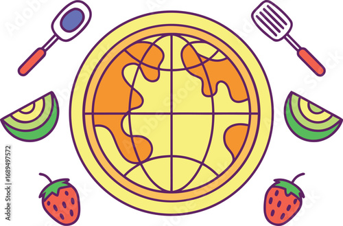 International Pancake Day Celebration. Delicious Pancake Day Illustration. Pancake Day Food Art Design. Global Pancake Day Creative Artwork. Tasty Pancake Day Flat Illustration. Sweet Pancake Day