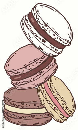 macaron chocolate macaron