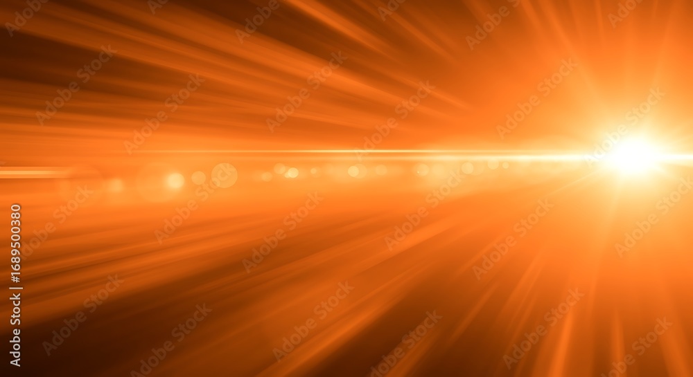 Obraz premium Golden Light Burst - Abstract Energy and Warmth.