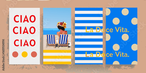 Embrace la dolce vita with a beach vacation and italian greetings