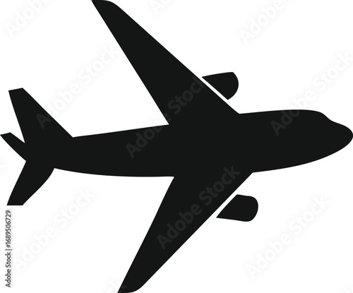 silhouette of airplane