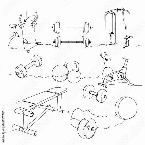 Sketch of Gym Equipment